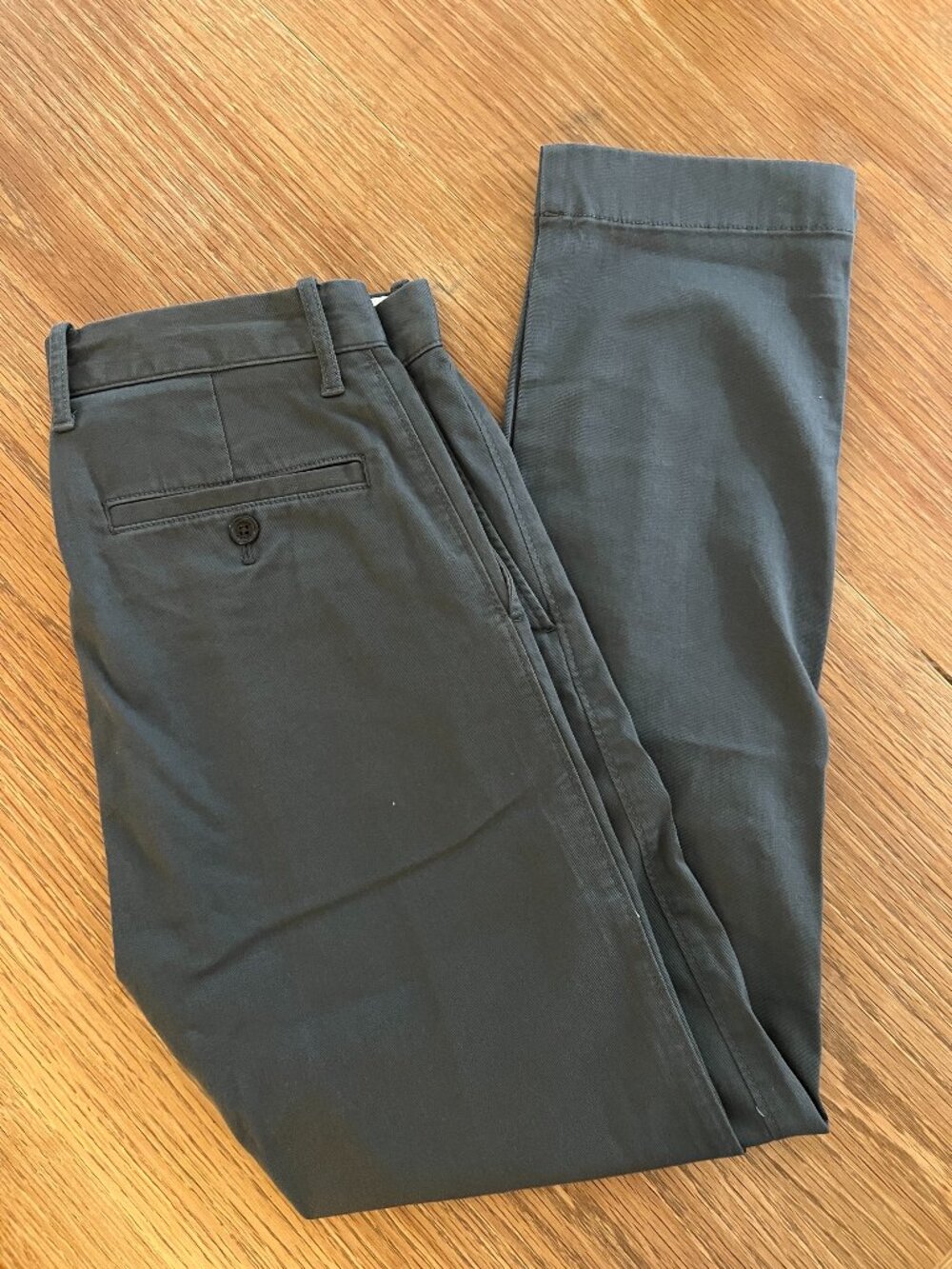 J. Crew mens "flex" chinos, slim, gray, 28x30, like new